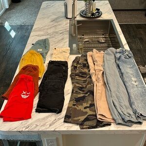 Boys pants & shorts bundle